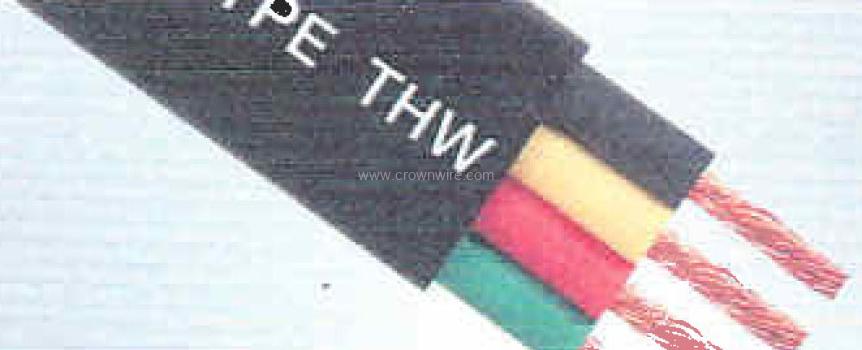 Item # 3/0-3FHDFG, Flat Jacketed Heavy Duty Type THW Submersible Pump Cable